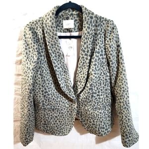 NWT Ann Taylor LOFT Leopard Print Blazer